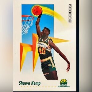 1991 skybox Shawn Kemp Basketball card .